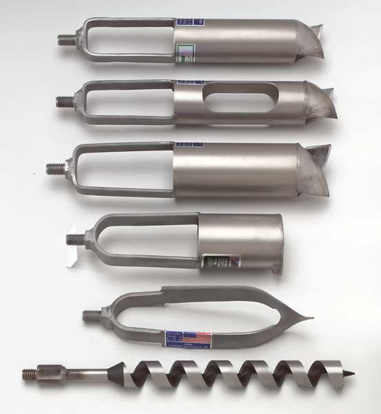 Auger, Sand, Dia 2 3/4 In, Quick Connect