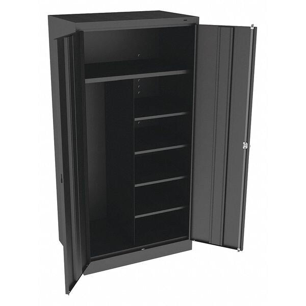 24 ga. Carbon Steel Storage Cabinet, 36 in W, 72 in H, Stationary