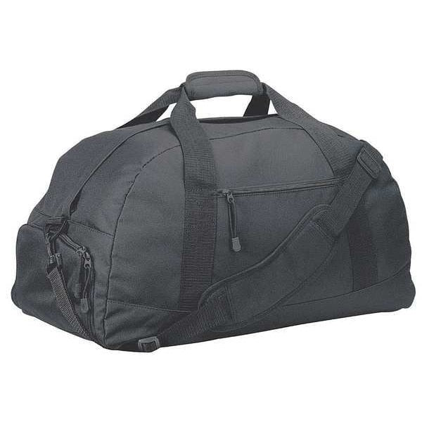 Duffel Bag, 600 Denier Polyester, Black, 13-1/2