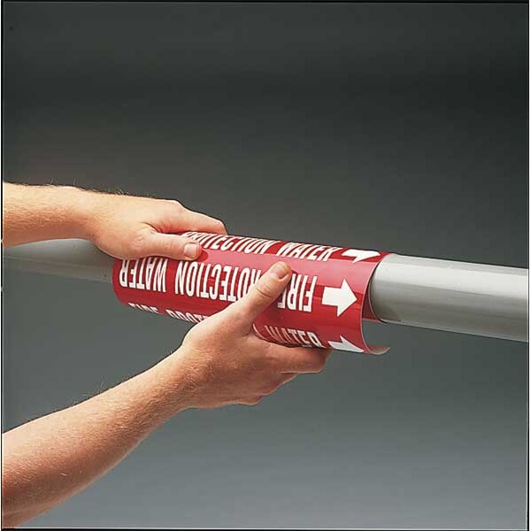 Pipe Mrkr, Domestic Cold Water, 10to15 In