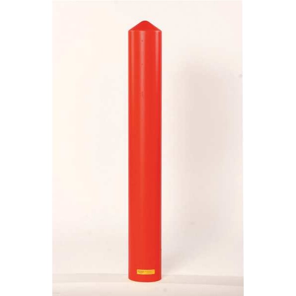 Bollard Cover, 8 In Dia., 57 In H, Yellow