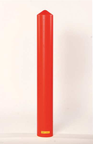 Post Sleeve, 8 In Dia., 57 In H, Red
