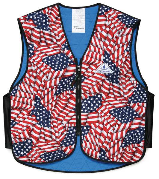 Cooling Vest, 3XL, Khaki, Nylon