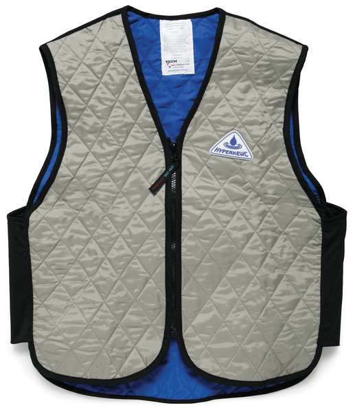 Cooling Vest, 3XL, Khaki, Nylon