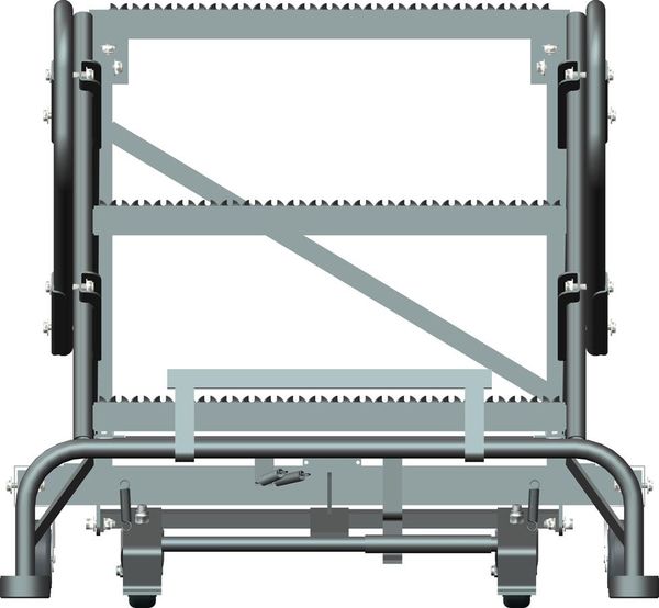 Roll Work Platform, Steel, Single, 30 In.H
