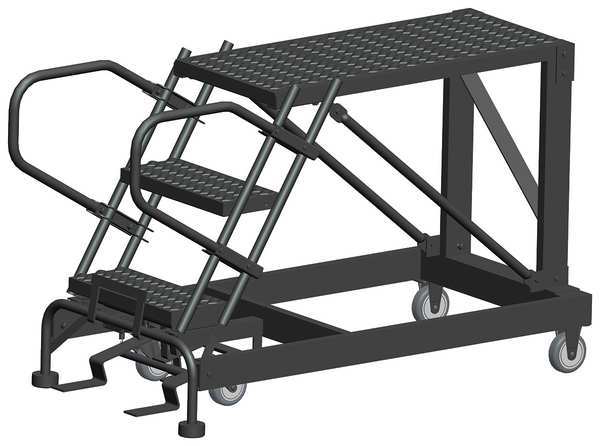 Roll Work Platform, Steel, Single, 30 In.H