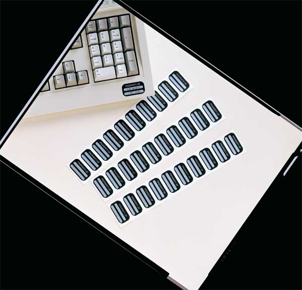 Property Identification Label, PK100, PRO-ID