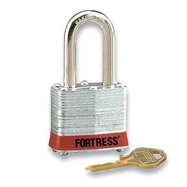 Lockout Padlock, KD, Red, 1-1/4