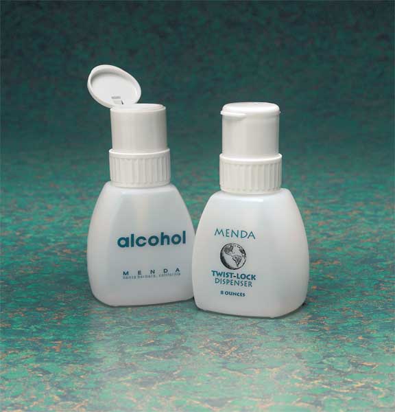Twist Lock Dispensing Bottle, 8 oz., Twist Lock