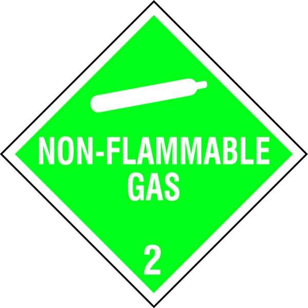 Vehicle Plcrd, Non-Flamm Gas w Picto, PK10