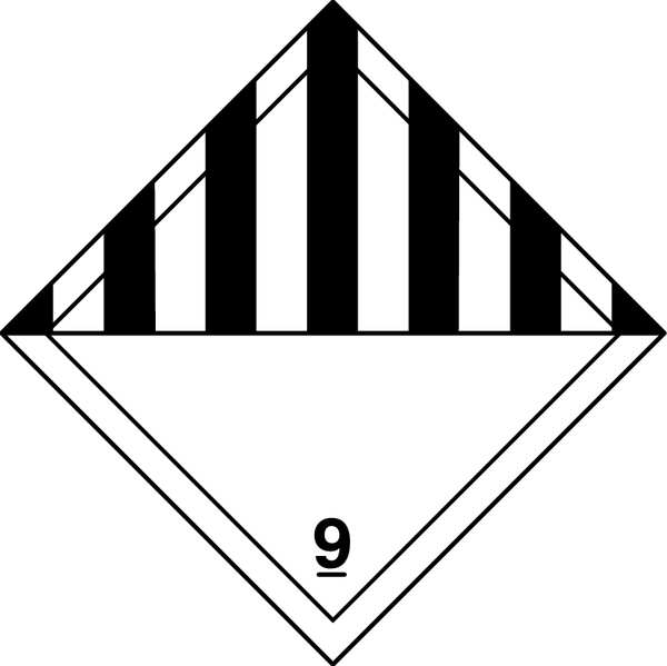 DOT Label, 4 In. W, 4 In. H, PK100