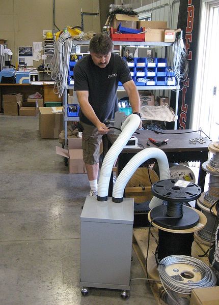 Air Cleaning System, White, 120V, 60Hz