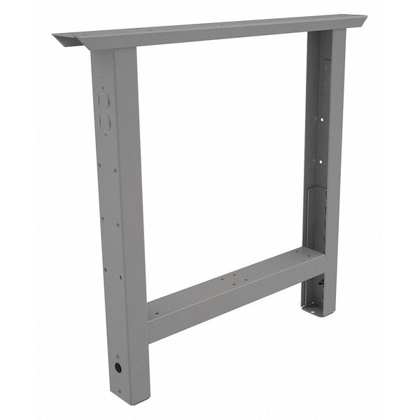 Adj. Leg, 3Wx36Dx27-7/8 to 35-3/8H, Gray