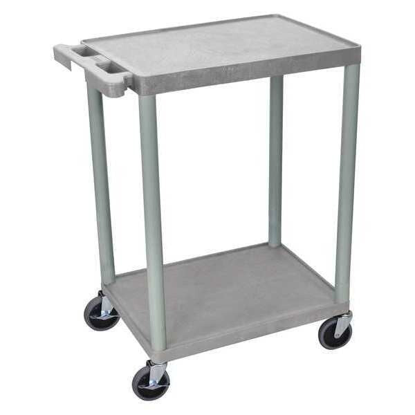 Thermoplastic Resin (Shelf)/High Density Polyethylene (Leg) Flat, 2 Shelves, 300 lb