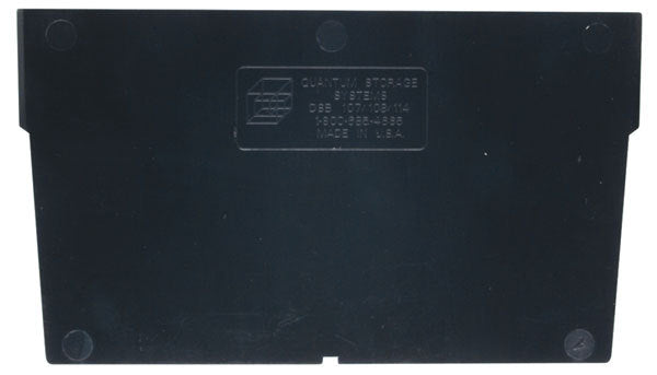 Plastic Divider, Black, 7 5/8 in L, 3 in W, 3 in H