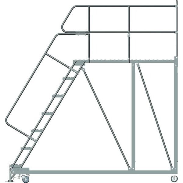 Roll Work Platform, Steel, Single, 70 In.H