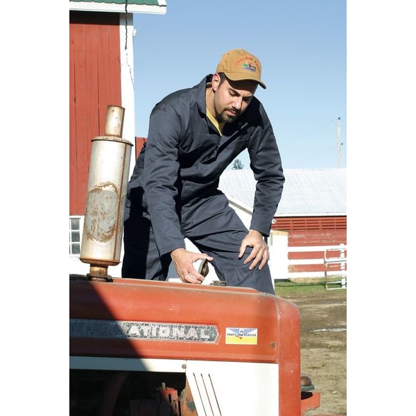Coverall, Chest 46In., Gray