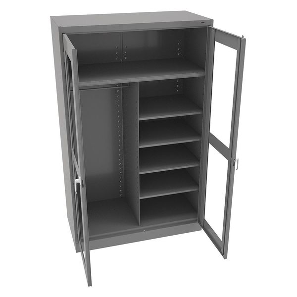20/22 ga. Steel Storage Cabinet, 48 in W, 78 in H, Stationary