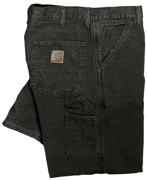 Dungaree Work Pants, Black, Size 42x34 In