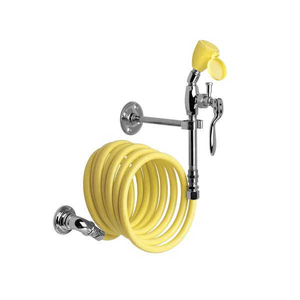 Dual Head Drench Hose, Wall Mount, 12 ft.
