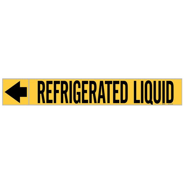 Pipe Marker, Refrigerated Liquid, 2 In.H