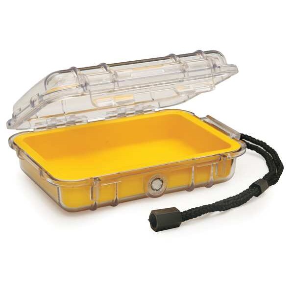 Micro Case, Yellow, 6.82 x 4.75 x 2.12 In