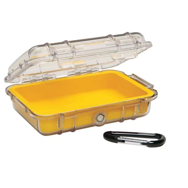 Micro Case, Yellow, 6.82 x 4.75 x 2.12 In
