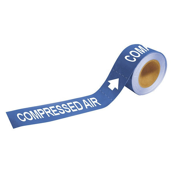 Pipe Marker, Compressed Air, 1 In.H, 20415