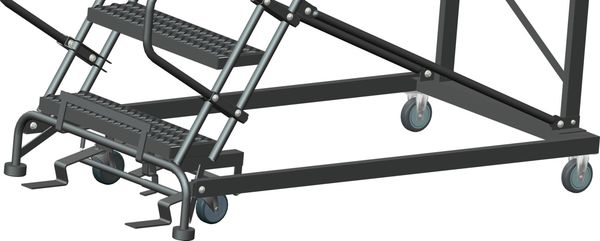 Roll Work Platform, Steel, Single, 30 In.H