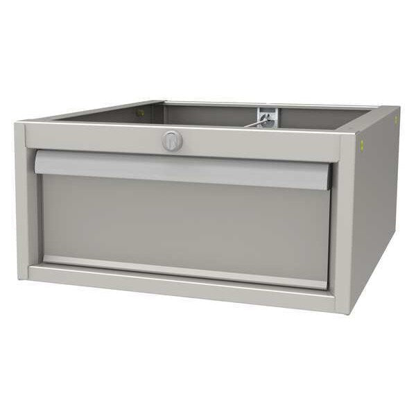 Drawer, 16-3/4W x 19-1/4D x 8H In, Gray