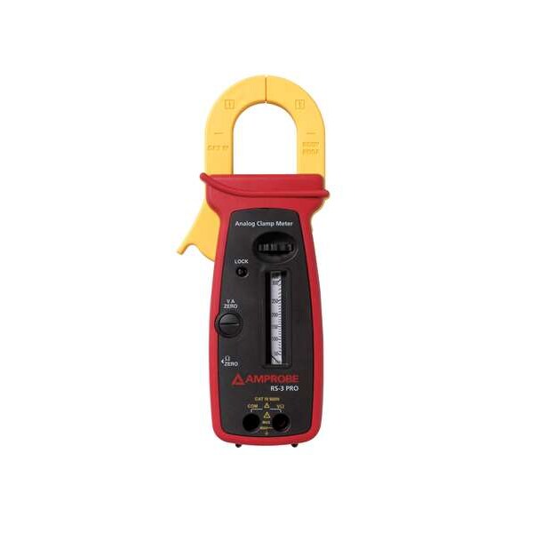 Clamp Meter, Rotary Scale, 300 A, 1.8 in (46 mm) Jaw Capacity, Cat IV 600V Safety Rating