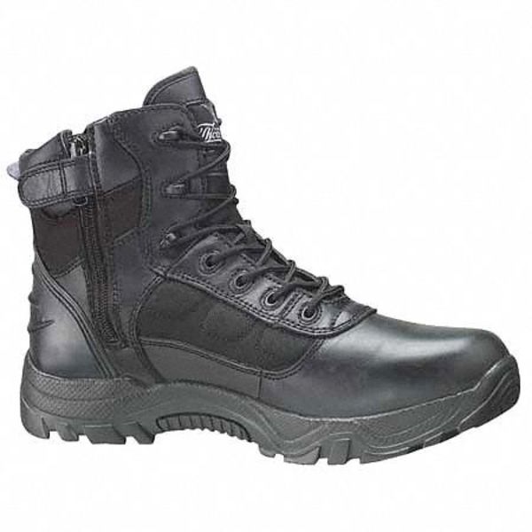Work Boots, Pln, Ins, Mens, 8-1/2, Black, PR
