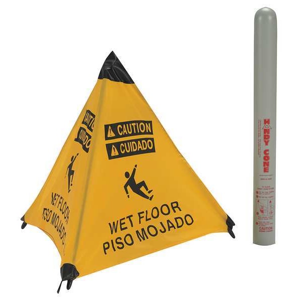 Handy Cone, 18 in Height, Nylon, English, Spanish