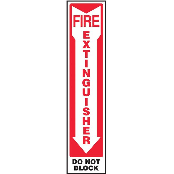 Fire Extinguisher Sign, 18X4