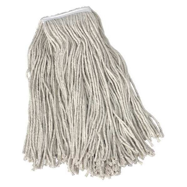 String Wet Mop, 24 oz Dry Wt, Quick Change Connection, Cut-End, Natural, Cotton