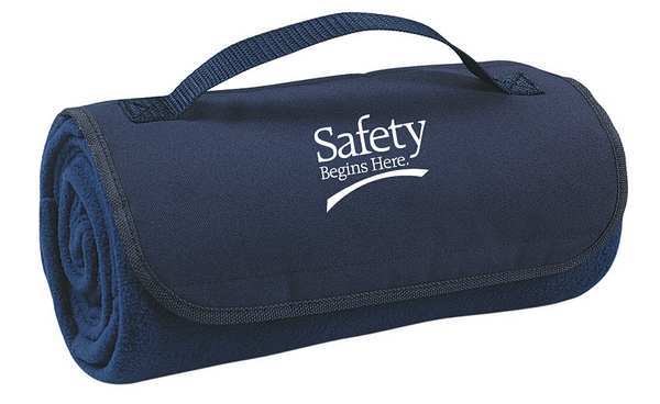 Blanket, Safety Begins Here, Navy Blue
