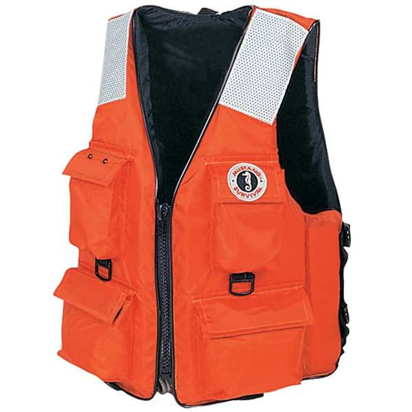 4-Pocket Flotation Vest, Size S, Orange