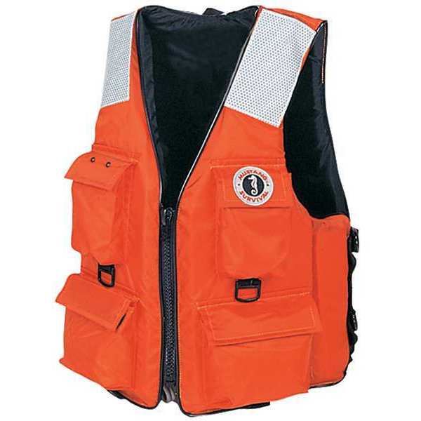 4-Pocket Flotation Vest, Size M, Orange