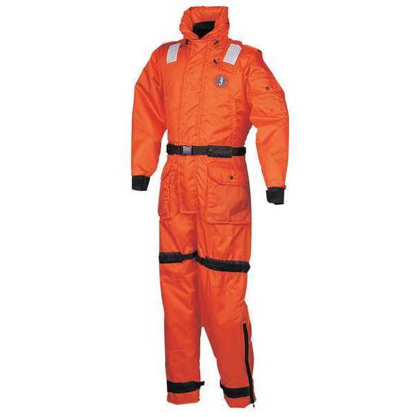 Work Suit, Neoprene, Orange, 2XL