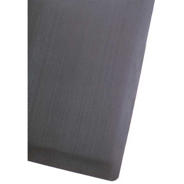 Antifatigue Runner, Black, 75 ft. L x 2 ft. W, Vinyl Surface With Dense Closed PVC Foam Base