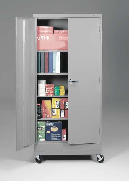 Caster Kit, 36 in W x 24 in D, Med Gray