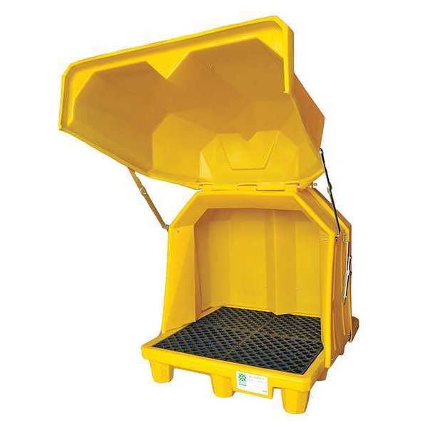 Coverd Drum Spll Cntnmnt Pallet, 54 in. L