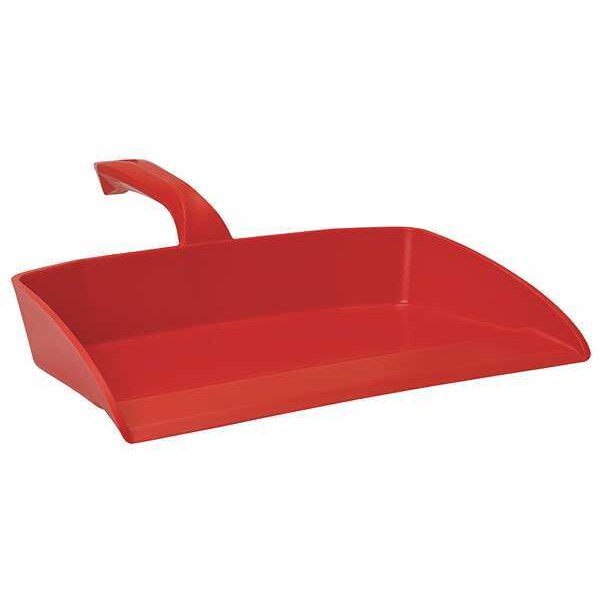 Hand Held Dust Pan, Red, Polypropylene