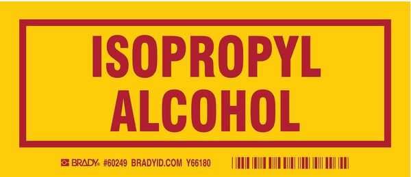 Container Label, 3 in Height, 7 in English, 60249