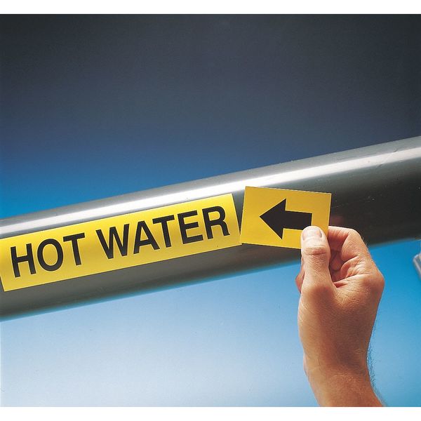 Pipe Marker, Make-Up Water, 2 In.H