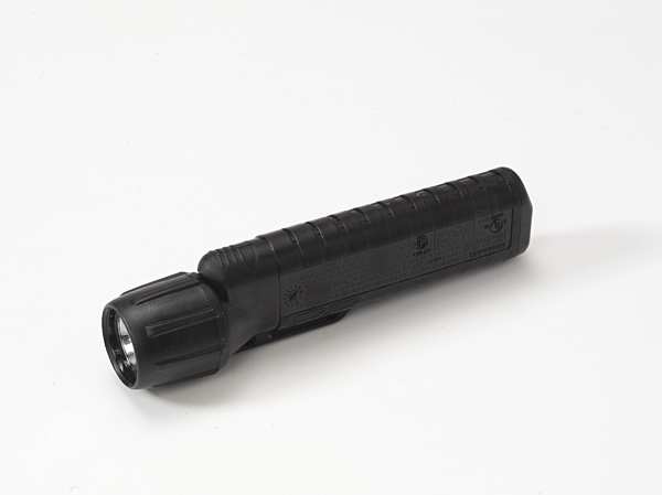 Black No Xenon Industrial Handheld Flashlight, 38 lm