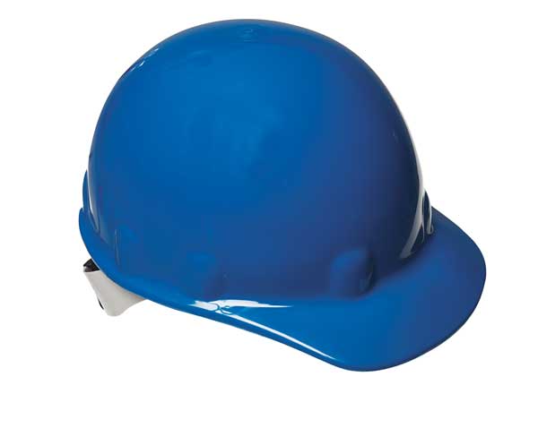 Front Brim Hard Hat, Type 1, Class E, Ratchet (8-Point), Blue