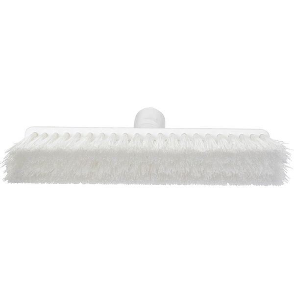 9 1/2 in Sweep Face Broom Head, Soft, Synthetic, White