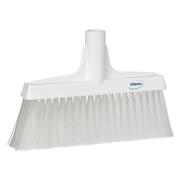 9 1/2 in Sweep Face Broom Head, Soft, Synthetic, White