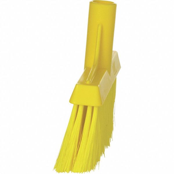 9 1/2 in Sweep Face Broom Head, Soft, Synthetic, Yellow